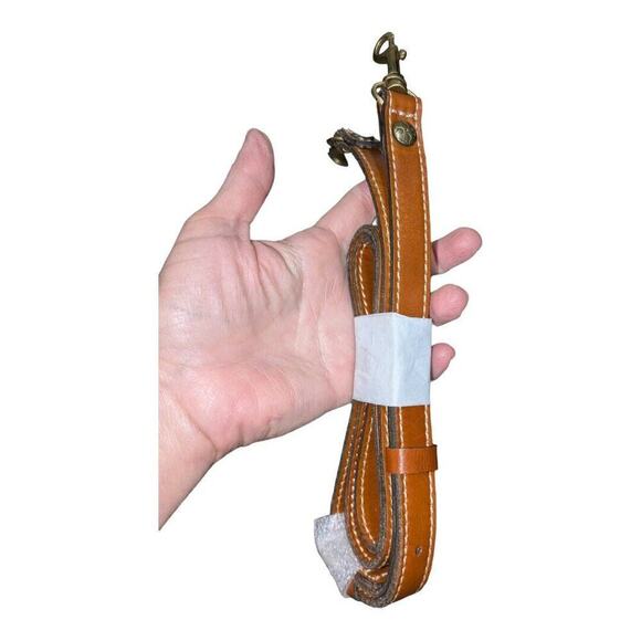 Patricia Nash Wicker Straw Weave Purse Handbag Orange Brown Leather - Picture 8 of 12